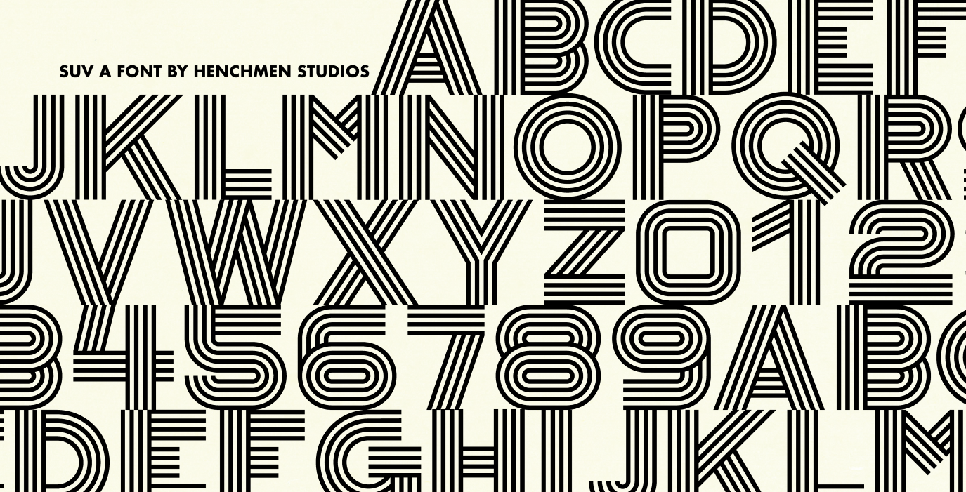 Custom liney font by Henchmen Studios